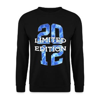 LIMITED EDITION 2012 14 JAHRE 14. GEBURTSTAG - Unisex Pullover - Schwarz - Vorne - Alina (178cm) & Michal (187cm)