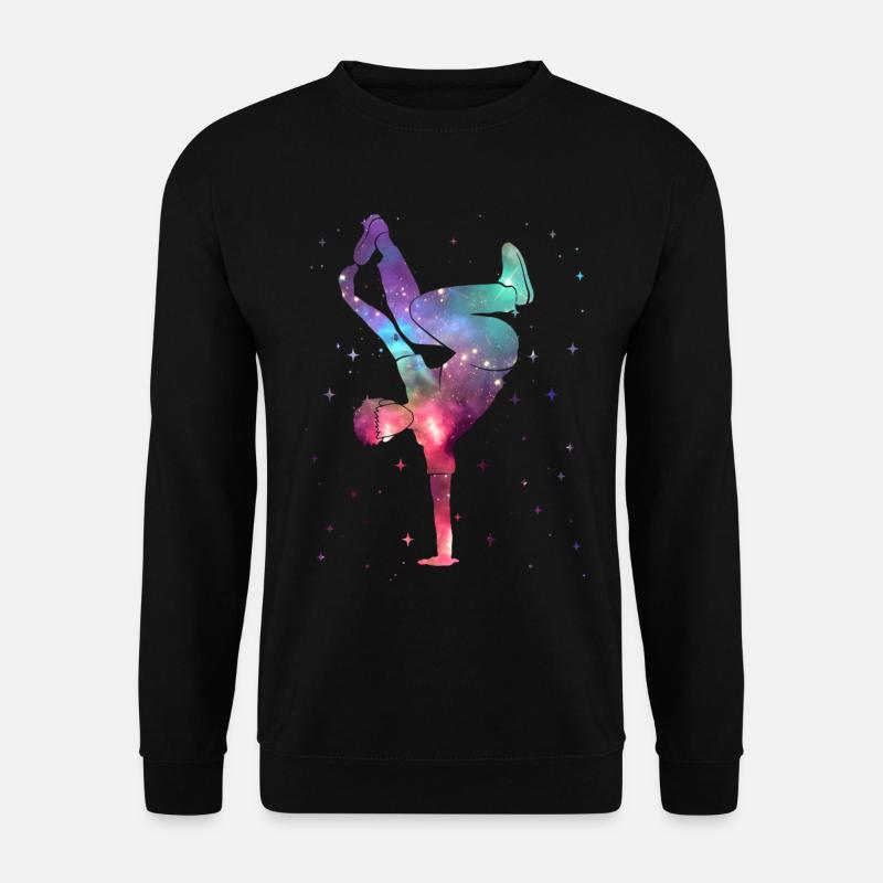Breakdancing Breakdancer Weltraum Breakdance - Unisex Pullover - Schwarz
