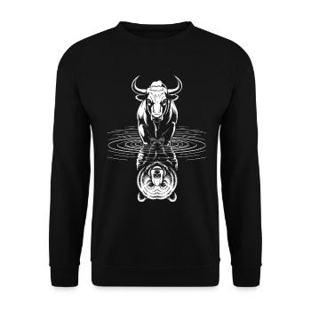 DayTrader Actions Trader Forex Trading Forex - Sweat-shirt Unisexe - noir - Devant - Alina (178cm) & Michal (187cm)