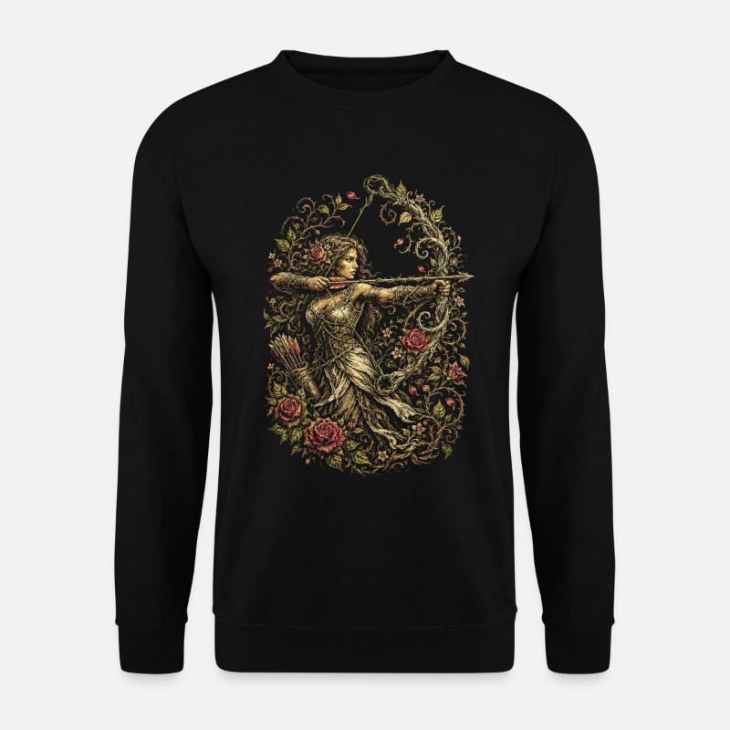 Bogenschießen Bogenschütze - Unisex Pullover - Schwarz