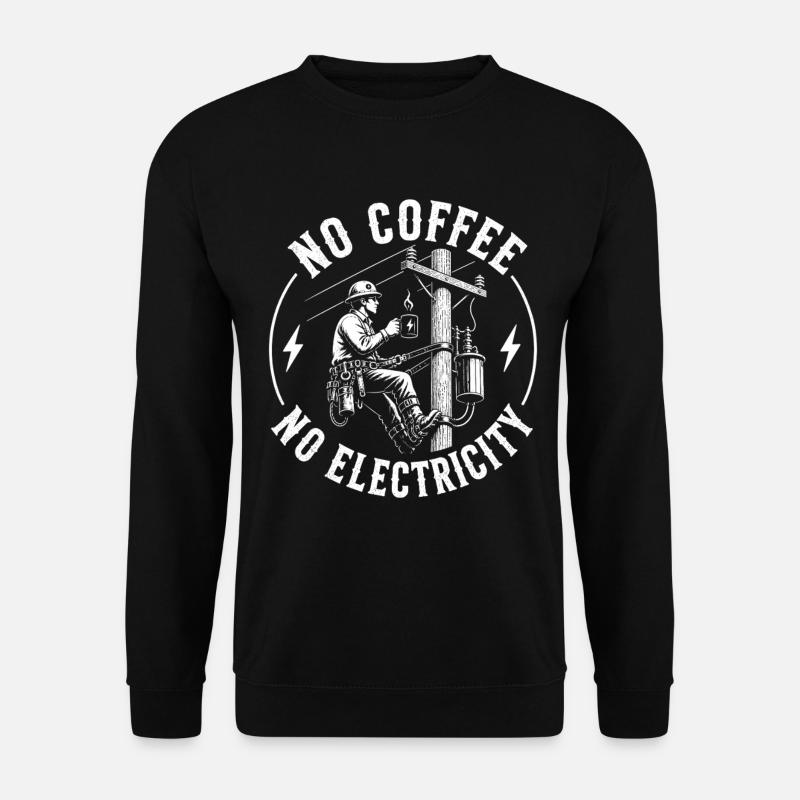 Pas d’alimentation sans café - Sweat-shirt Unisexe - noir