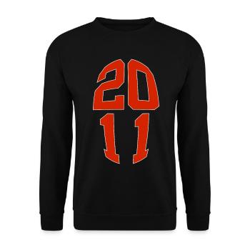 15 YEARS OLD 2011 15TH BIRTHDAY - Unisex Sweatshirt - black - Front - Alina (178cm) & Michal (187cm)
