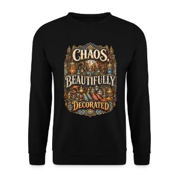 Le Maroc marocain chaos mais magnifiquement décoré - Sweat-shirt Unisexe - noir - Devant - Alina (178cm) & Michal (187cm)