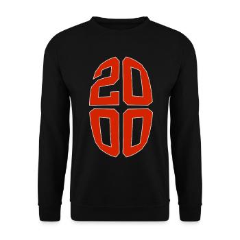 26 JAHRE ALT 2000 26. GEBURTSTAG - Unisex Pullover - Schwarz - Vorne - Alina (178cm) & Michal (187cm)