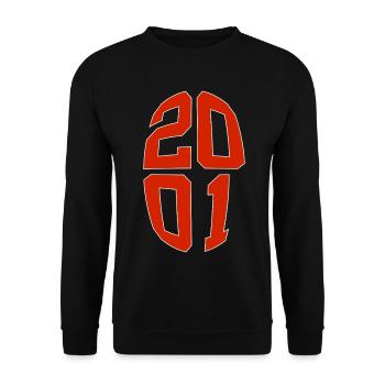 25 YEARS OLD 2001 25TH BIRTHDAY - Unisex Sweatshirt - black - Front - Alina (178cm) & Michal (187cm)