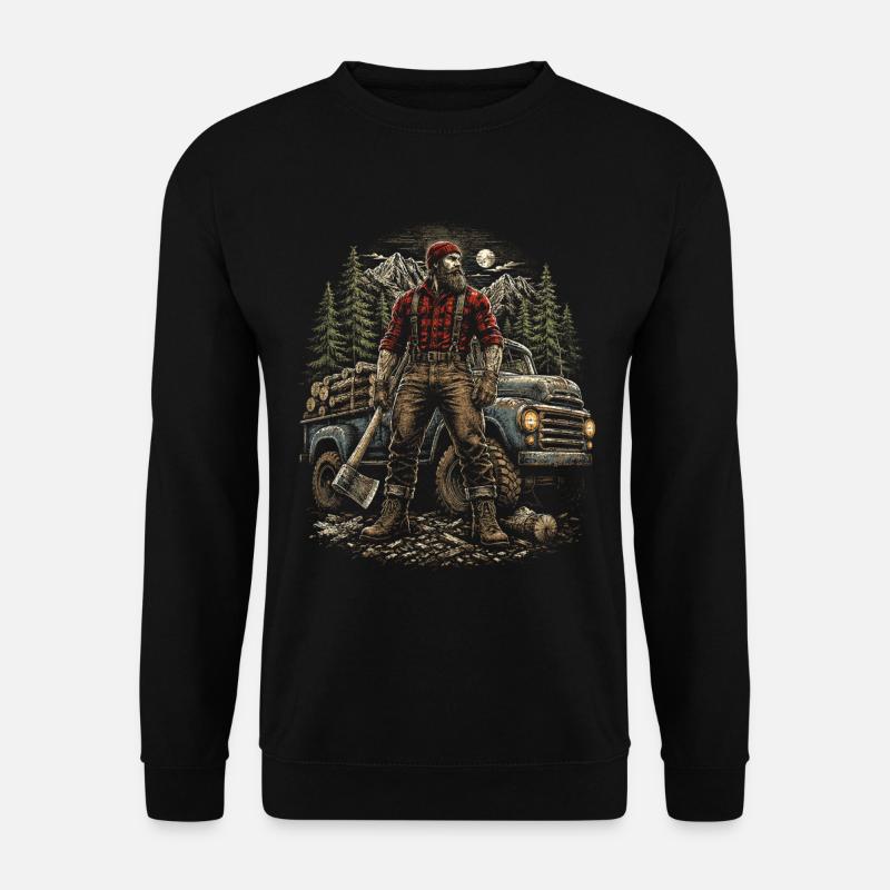 Lumberjacks Tree Cutters Lumberjacks - Unisex Sweatshirt - black
