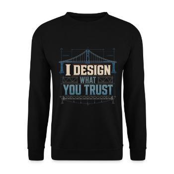 Bridge Engineer Civil Engineering - Unisex Sweatshirt - black - Front - Alina (178cm) & Michal (187cm)