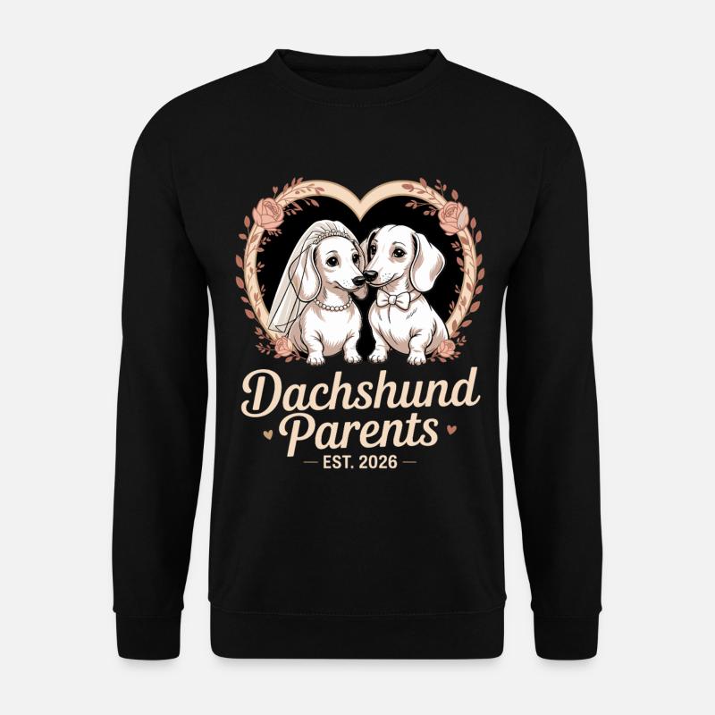 Dackel Eltern 2026 - Unisex Pullover - Schwarz