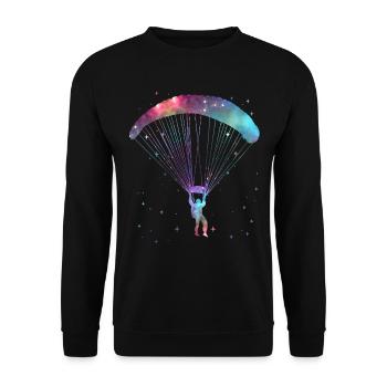 Parapente gleitschirmfliegen gleitschirm - Sweat-shirt Unisexe - noir - Devant - Alina (178cm) & Michal (187cm)