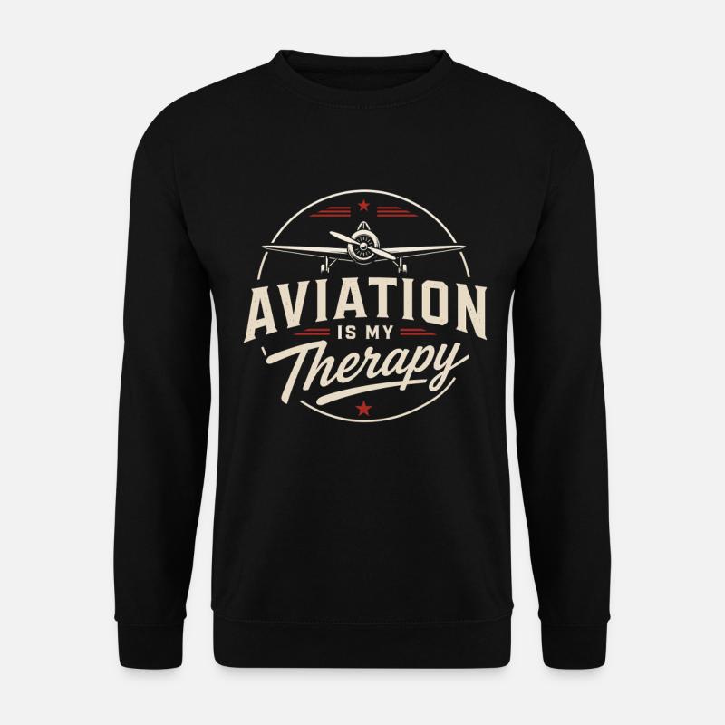 Flugzeugmechaniker Luftfahrt Technik Ingenieur - Unisex Pullover - Schwarz