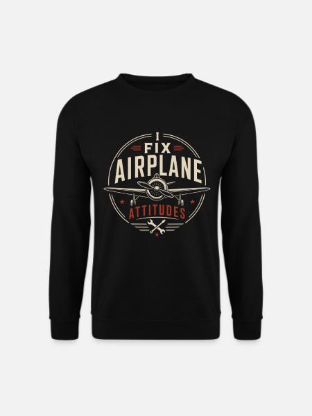 Aircraft Engineer Maintenance and Technology - Unisex Sweatshirt - black