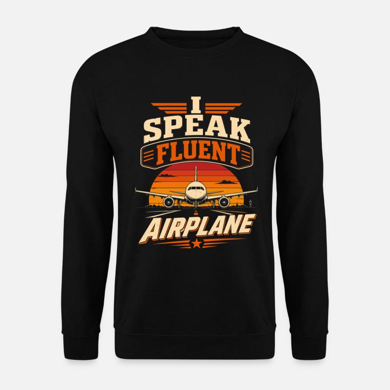 Flugzeug Mechanik Technik Und Luftfahrt - Unisex Pullover - Schwarz