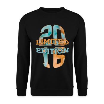 ÉDITION LIMITÉE 2016 10 ANS 10E ANNIVERSAIRE - Sweat-shirt Unisexe - noir - Devant - Alina (178cm) & Michal (187cm)