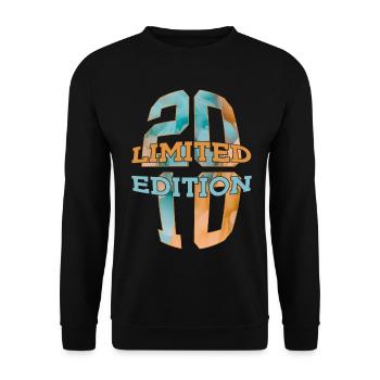 ÉDITION LIMITÉE 2010 16 ANS 16E ANNIVERSAIRE - Sweat-shirt Unisexe - noir - Devant - Alina (178cm) & Michal (187cm)