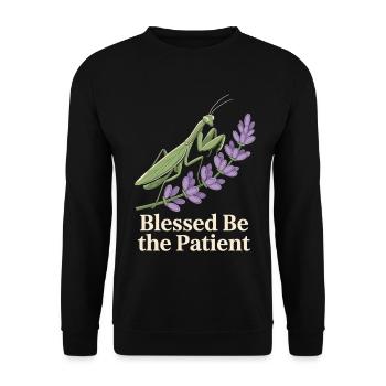 Lavande mante religieuse - Sweat-shirt Unisexe - noir - Devant - Alina (178cm) & Michal (187cm)