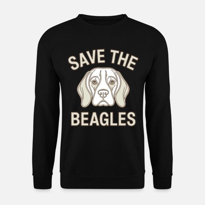 Rettet die Beagles - Unisex Pullover - Schwarz