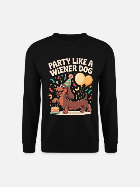 Fête teckel - Sweat-shirt Unisexe - noir