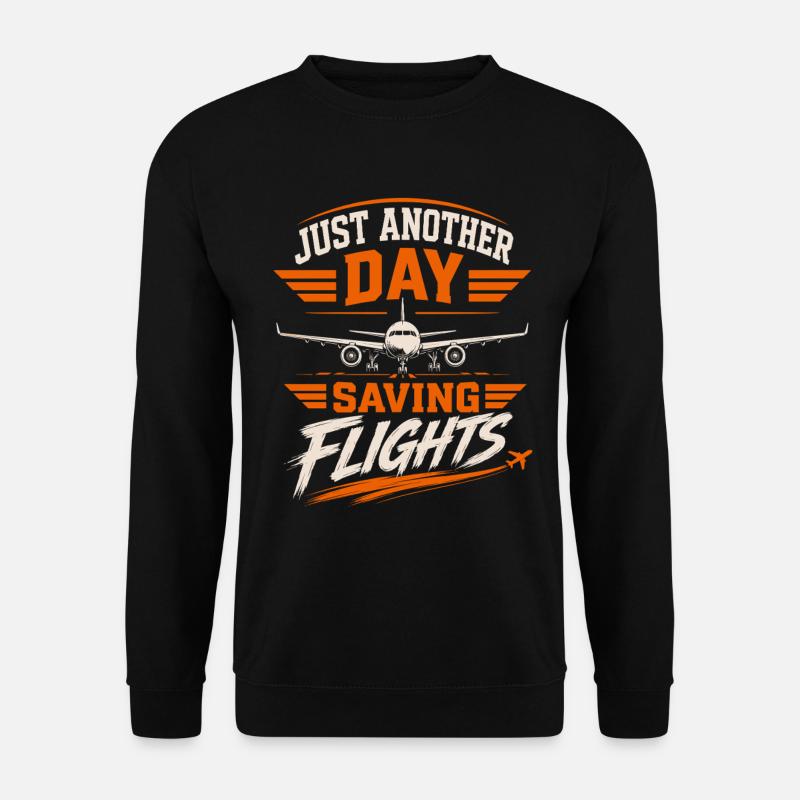 Luftfahrt Technik Wartung Flugzeug Profi - Unisex Pullover - Schwarz