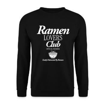 Ramen - Unisex Pullover - Schwarz - Vorne - Alina (178cm) & Michal (187cm)