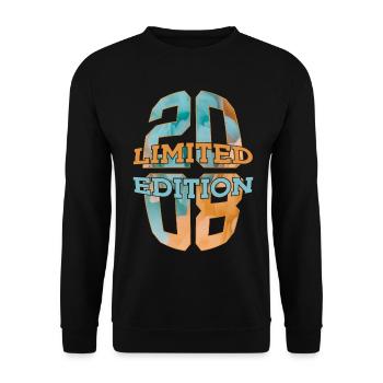 ÉDITION LIMITÉE 2008 18 ANS 18 ANS - Sweat-shirt Unisexe - noir - Devant - Alina (178cm) & Michal (187cm)