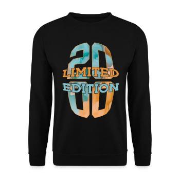 LIMITED EDITION 2000 26 YEARS 26TH BIRTHDAY - Unisex Sweatshirt - black - Front - Alina (178cm) & Michal (187cm)