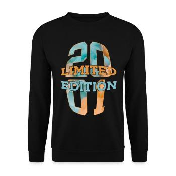 LIMITED EDITION 2001 25 YEARS 25TH BIRTHDAY - Unisex Sweatshirt - black - Front - Alina (178cm) & Michal (187cm)