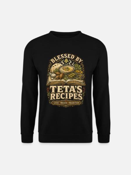 Recettes de tetas libanais libanaises - Sweat-shirt Unisexe - noir