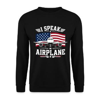 Technicien en maintenance aéronautique Aviation - Sweat-shirt Unisexe - noir - Devant - Alina (178cm) & Michal (187cm)