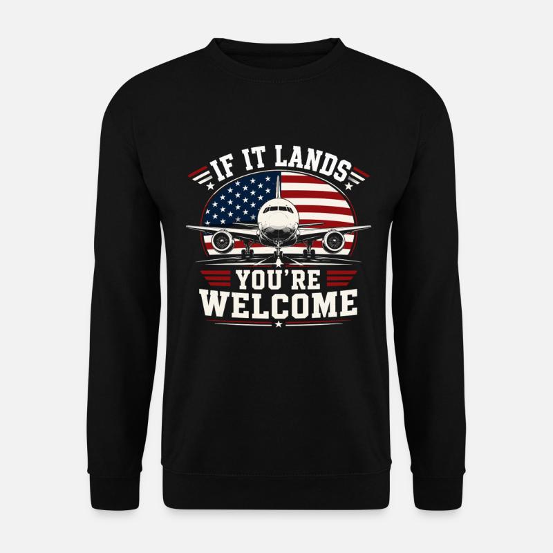 Luftfahrt Techniker Flugzeug Wartung - Unisex Pullover - Schwarz