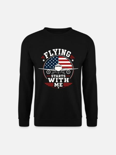 Aircraft Mechanics Aviation Technology - Unisex Sweatshirt - black