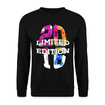ÉDITION LIMITÉE 2016 10 ANS 10E ANNIVERSAIRE - Sweat-shirt Unisexe - noir - Devant - Alina (178cm) & Michal (187cm)