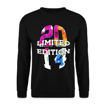 ÉDITION LIMITÉE 2014 12 ANS 12E ANNIVERSAIRE - Sweat-shirt Unisexe - noir - Devant - Alina (178cm) & Michal (187cm)