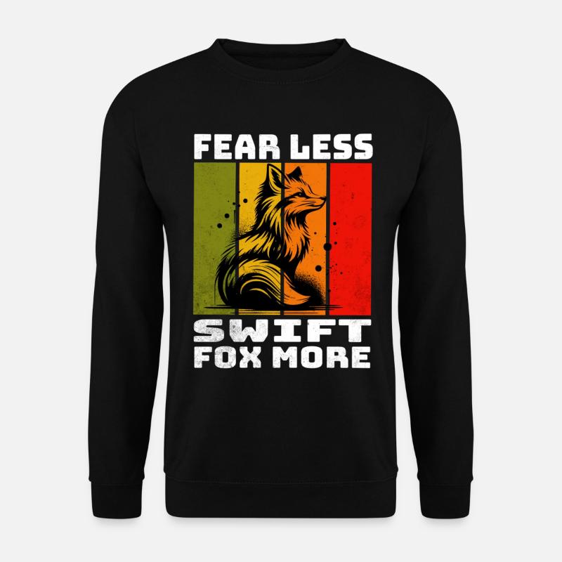 Renard Rapide Swiftfuchs - Sweat-shirt Unisexe - noir