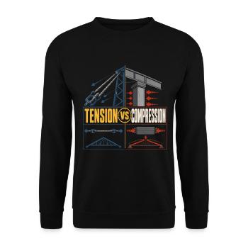 Bridge Engineer Civil Engineering - Unisex Sweatshirt - black - Front - Alina (178cm) & Michal (187cm)