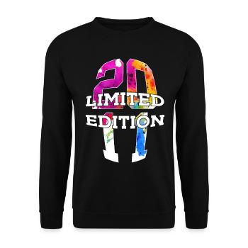 LIMITED EDITION 2011 15 JAHRE 15. GEBURTSTAG - Unisex Pullover - Schwarz - Vorne - Alina (178cm) & Michal (187cm)