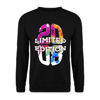 ÉDITION LIMITÉE 2008 18 ANS 18 ANS - Sweat-shirt Unisexe - noir - Devant - Alina (178cm) & Michal (187cm)