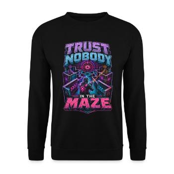 Laser Tag - Sweat-shirt Unisexe - noir - Devant - Alina (178cm) & Michal (187cm)