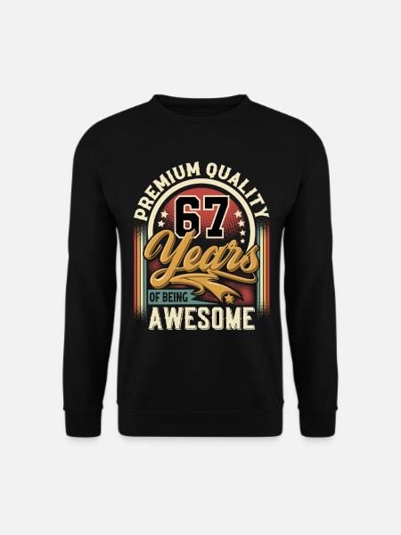67e anniversaire Millésime - Sweat-shirt Unisexe - noir