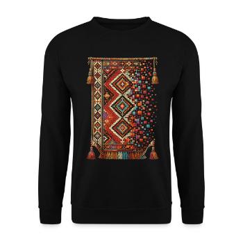 Marokkaner Marokko Marokkanisch Marokkanerin - Unisex Pullover - Schwarz - Vorne - Alina (178cm) & Michal (187cm)