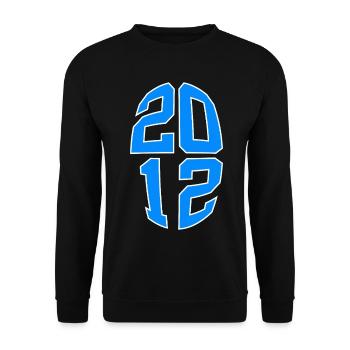 14 JAHRE ALT 2012 14. GEBURTSTAG - Unisex Pullover - Schwarz - Vorne - Alina (178cm) & Michal (187cm)
