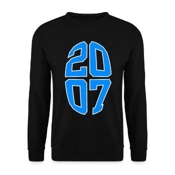 19 YEARS OLD 2007 19TH BIRTHDAY - Unisex Sweatshirt - black - Front - Alina (178cm) & Michal (187cm)