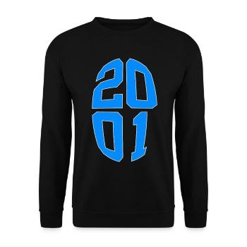 25 YEARS OLD 2001 25TH BIRTHDAY - Unisex Sweatshirt - black - Front - Alina (178cm) & Michal (187cm)