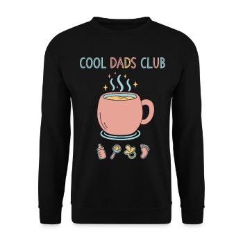 Révélation de sexe Club Papa Baby shower Baby Shower Papa - Sweat-shirt Unisexe - noir - Devant - Alina (178cm) & Michal (187cm)