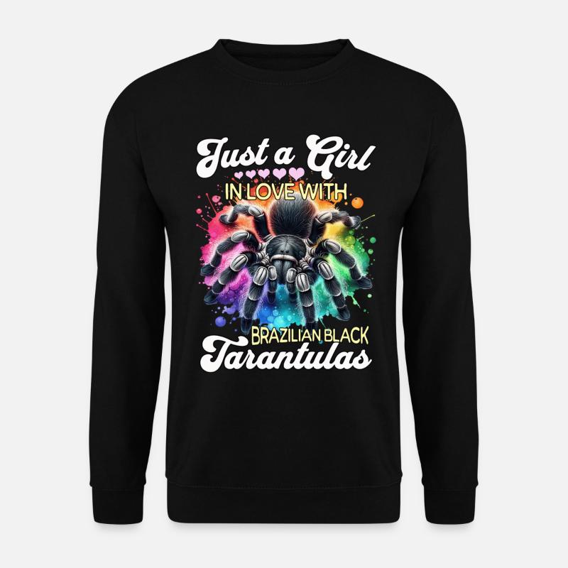 Mädchen Schwarze Vogelspinne - Unisex Pullover - Schwarz