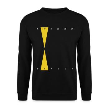 Backgammon | Pure Gold | Golden Point - Unisex Sweatshirt - black - Front - Alina (178cm) & Michal (187cm)