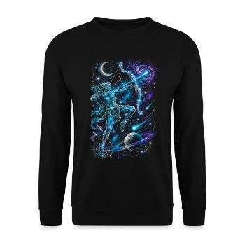 Archery Archer Constellation - Unisex Sweatshirt - black - Front - Alina (178cm) & Michal (187cm)