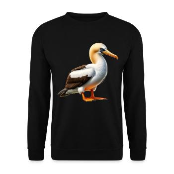 nazca boobies - Unisex Sweatshirt - black - Front - Alina (178cm) & Michal (187cm)
