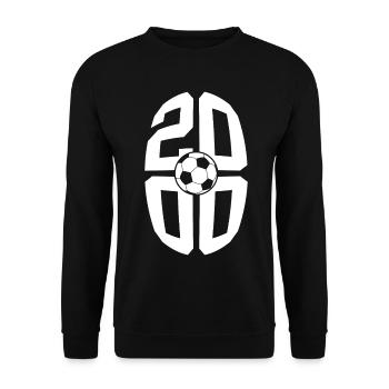 26 YEARS BORN 2000 FOOTBALL 26TH BIRTHDAY - Unisex Sweatshirt - black - Front - Alina (178cm) & Michal (187cm)