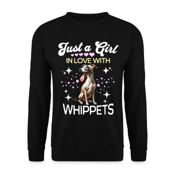 Greyhound Girl - Unisex Sweatshirt - black - Front - Alina (178cm) & Michal (187cm)
