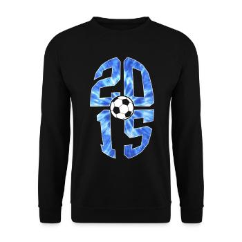 11 ANS DE NAISSANCE EN FOOTBALL 2015 11E ANNIVERSAIRE - Sweat-shirt Unisexe - noir - Devant - Alina (178cm) & Michal (187cm)
